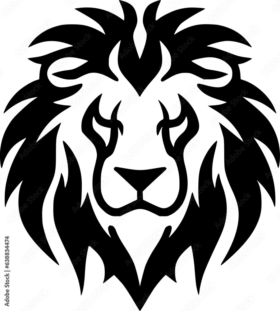 Fototapeta premium Lion - Minimalist and Flat Logo - Vector illustration