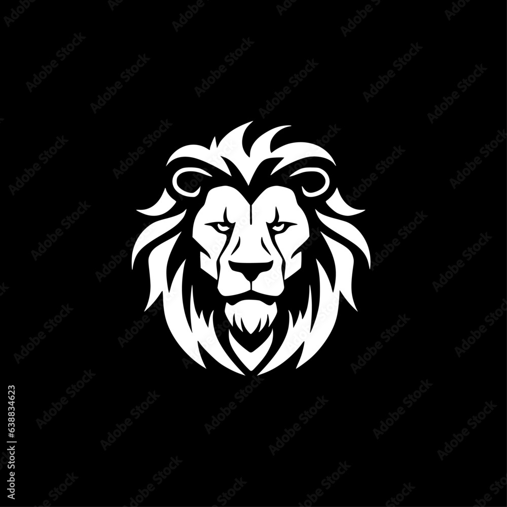 Lion | Black and White Vector illustration Lion | Black and White Vector illustration