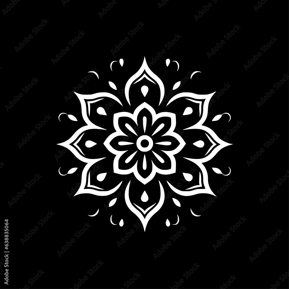 Mandala | Black and White Vector illustration Mandala | Black and White Vector illustration