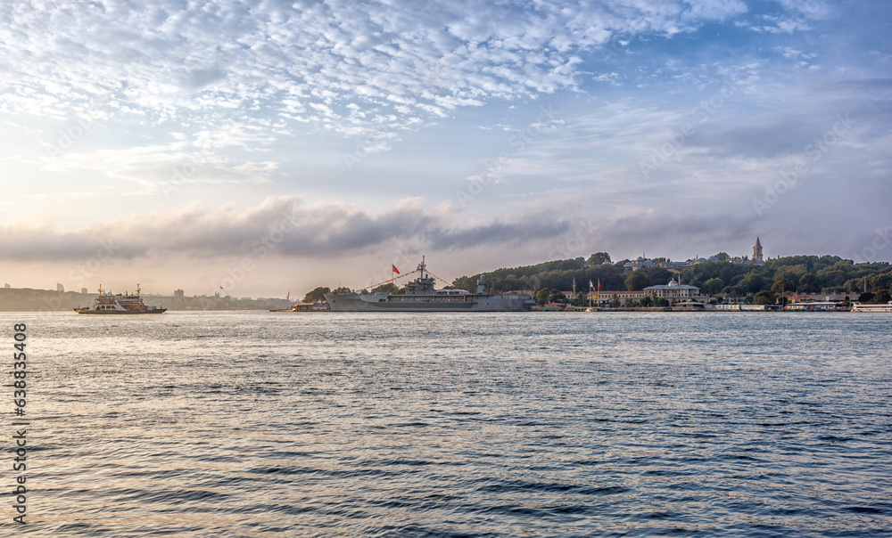 View of the Bosphorus in Istanbul