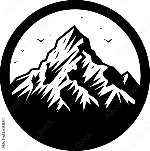 Mountain Range - Minimalist and Flat Logo - Vector illustration