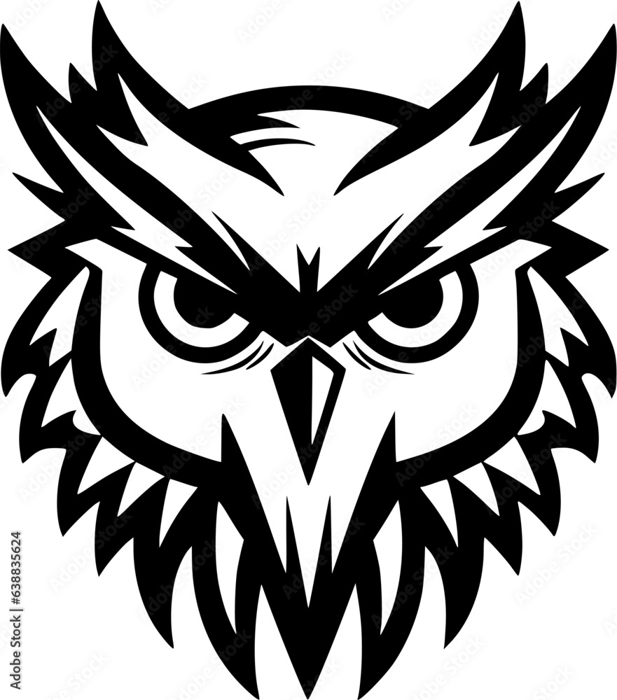 Owl - Minimalist and Flat Logo - Vector illustration Owl - Minimalist and Flat Logo - Vector illustration