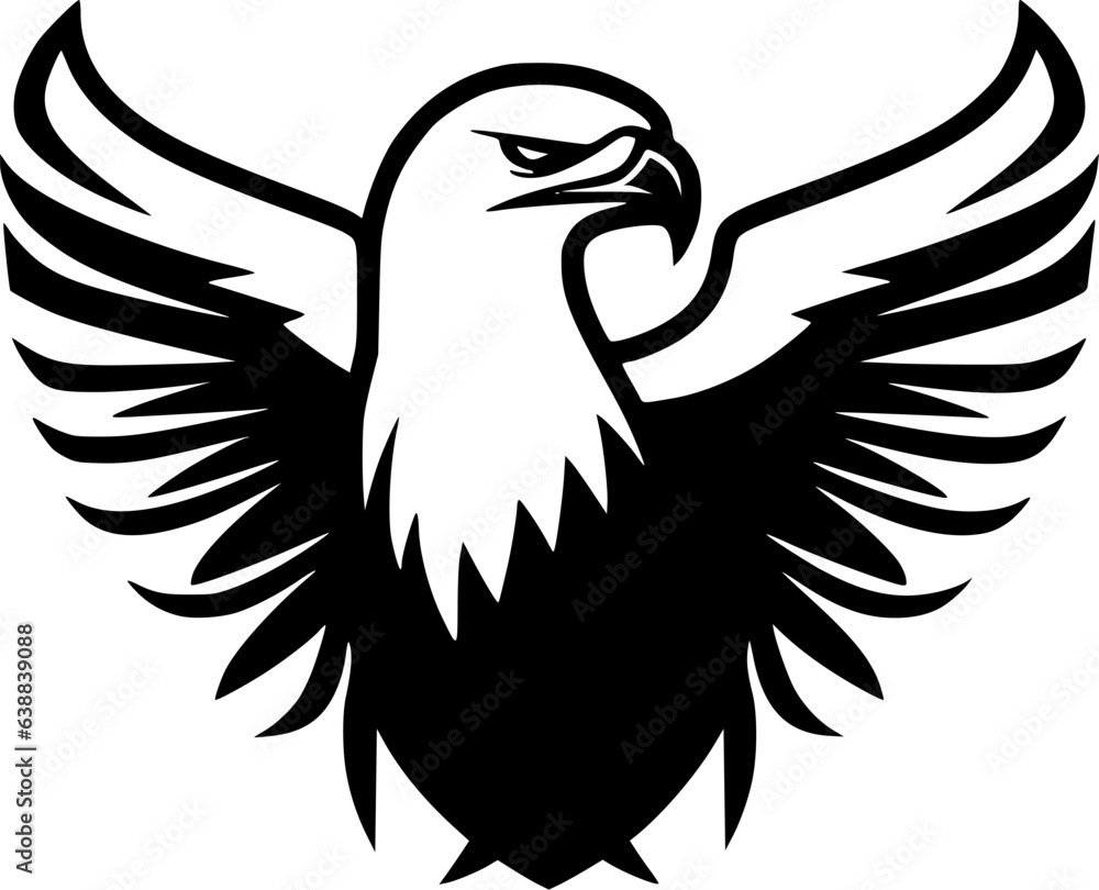 Fototapeta premium Eagle - Minimalist and Flat Logo - Vector illustration