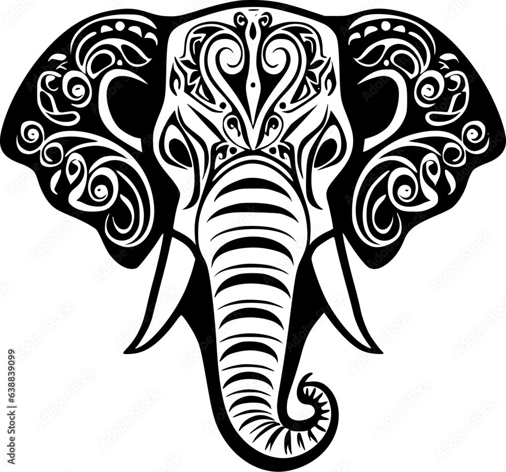 Obraz premium Elephant - High Quality Vector Logo - Vector illustration ideal for T-shirt graphic