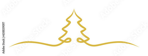 goldener Weihnachtsbaum
