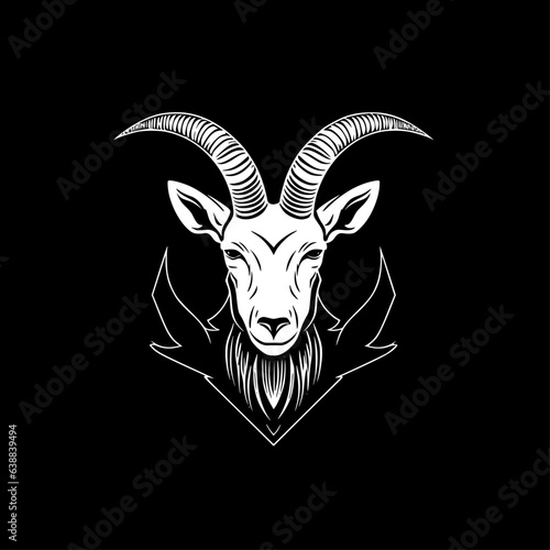 Goat | Minimalist and Simple Silhouette - Vector illustration