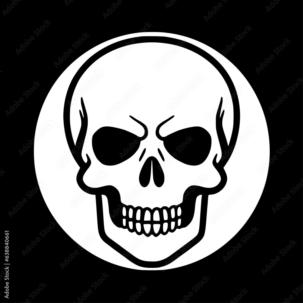 Skull - Minimalist and Flat Logo - Vector illustration Skull - Minimalist and Flat Logo - Vector illustration