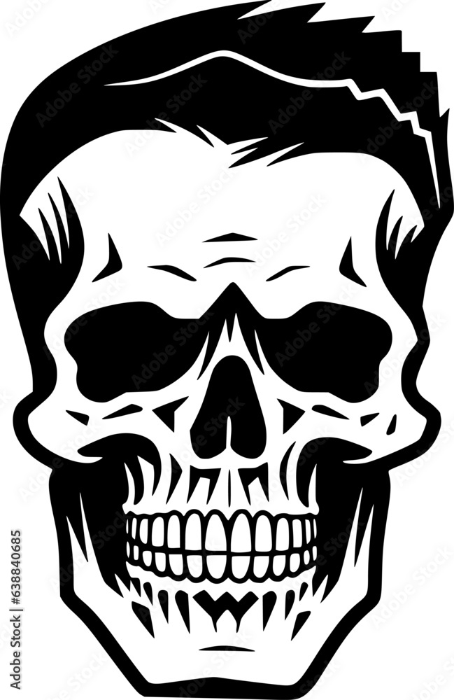 Fototapeta premium Skull - Minimalist and Flat Logo - Vector illustration