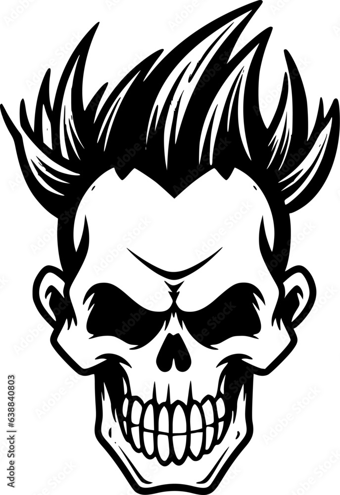 Fototapeta premium Skull - Minimalist and Flat Logo - Vector illustration