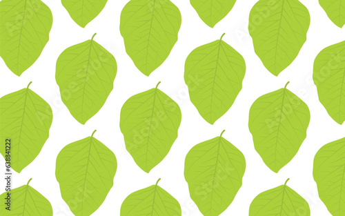 seamless pattern with green leaves, a pattern of green leaves on a white background