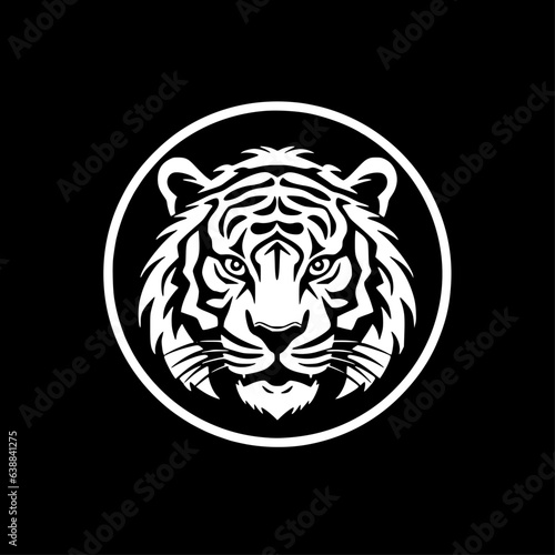 Tiger - Minimalist and Flat Logo - Vector illustration