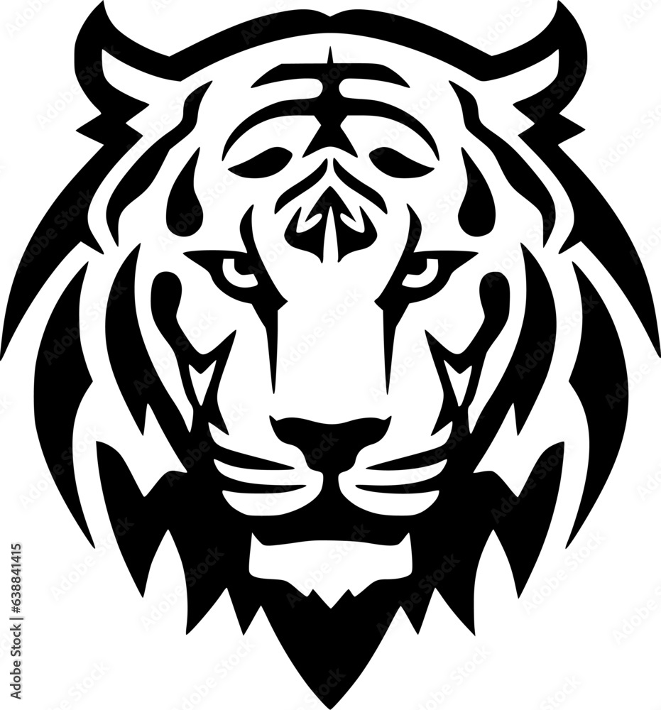 Fototapeta premium Tiger - Minimalist and Flat Logo - Vector illustration