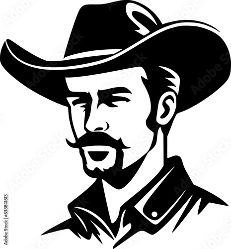 Western | Black and White Vector illustration