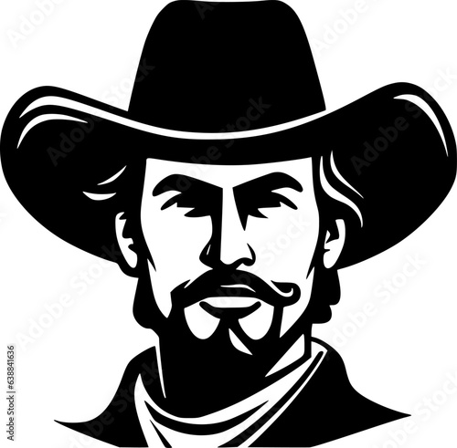 Western | Minimalist and Simple Silhouette - Vector illustration