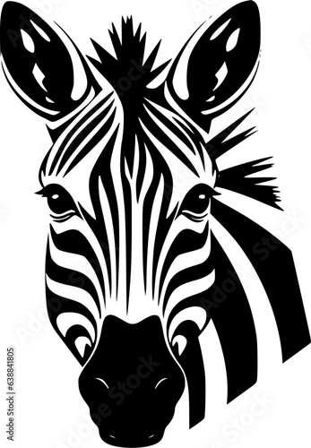 Zebra   Minimalist and Simple Silhouette - Vector illustration
