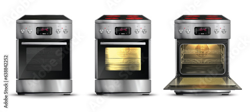Realistic Gas Stoves Set