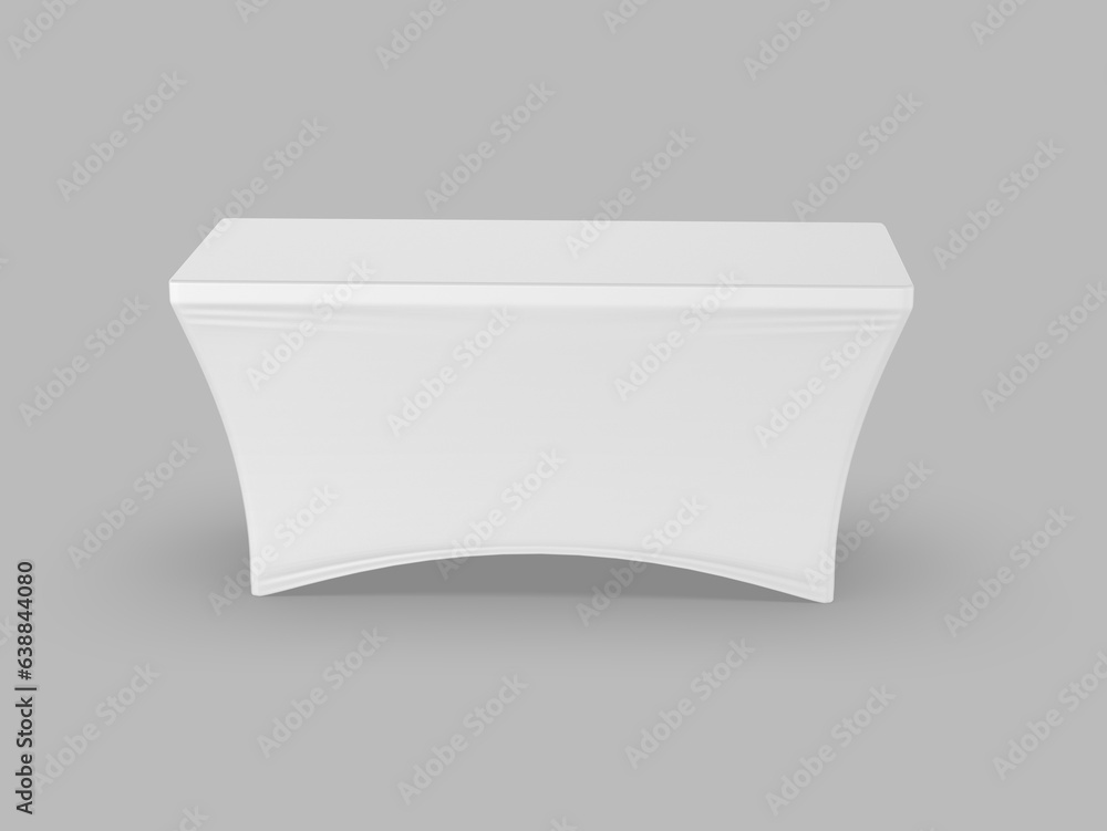 custom made wallpaper toronto digitalTable Cloth Fitted Exhibition advertising runner, cloth and stitched table cover. 3D illustration.