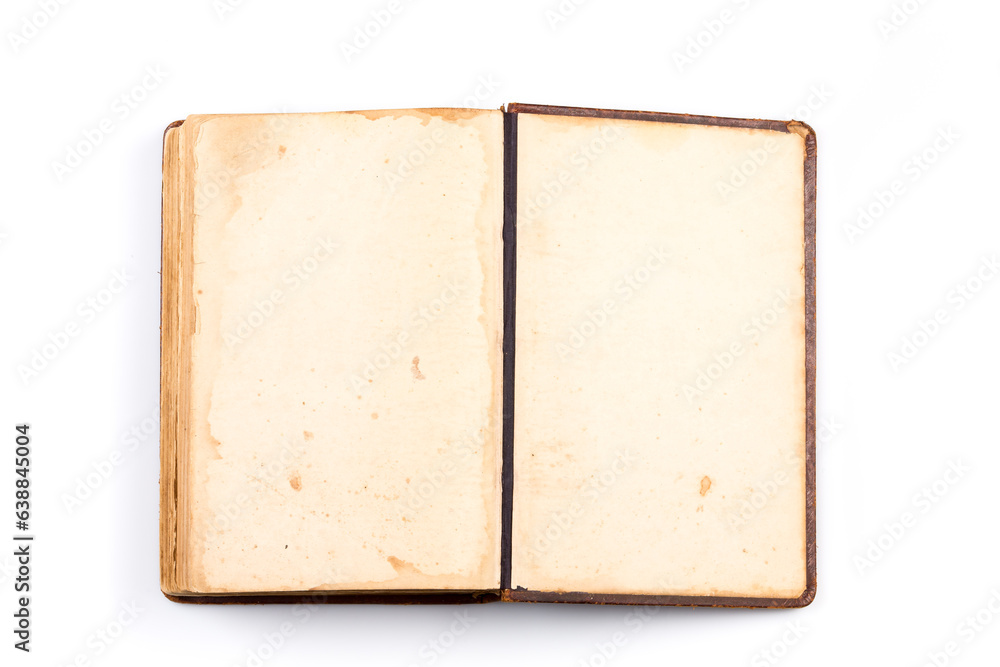 Naklejka premium Open Book blank on white