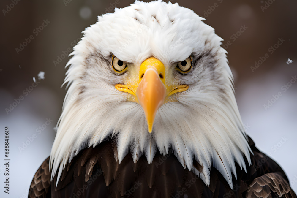 Fototapeta premium A Bald Eagle portrait, wildlife photography