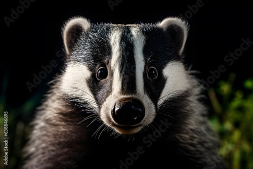 A Badger portrait, wildlife photography