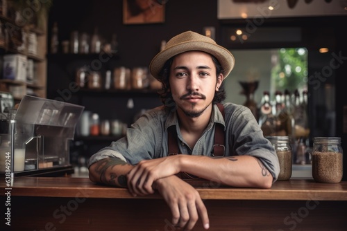 portrait of a young man working in a small business