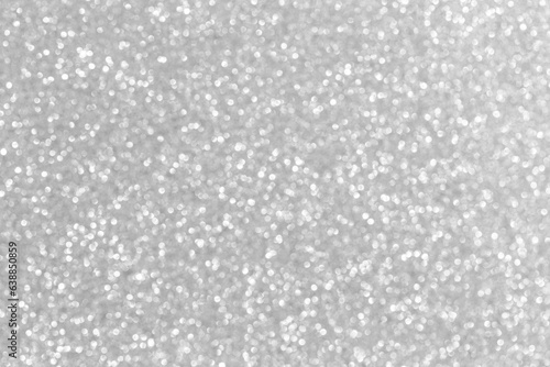 Silver glitter christmas abstract bokeh background