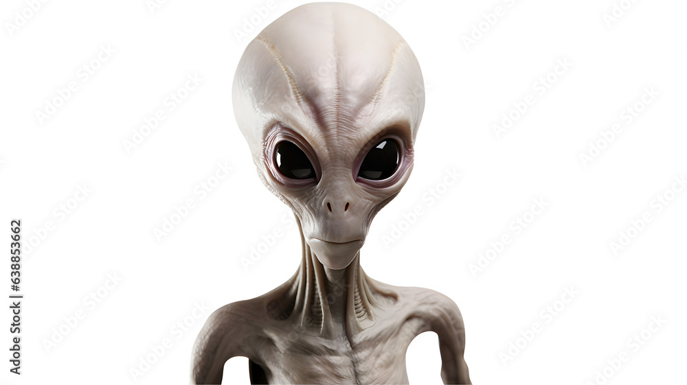 Alien isolated on transparent background PNG
