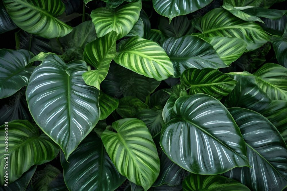 green forest fresh tree jungle leaf palm background colourful nature tropical. Generative AI. green forest fresh tree jungle leaf palm background colourful nature tropical. Generative AI.