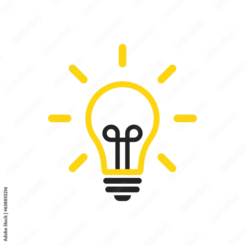 Linear, outline vector light bulb icon - a symbol of ideas and intellect. Simple and elegant, it conveys efficient and intelligent illumination, along with innovative paths. (EPS 10) Linear, outline vector light bulb icon - a symbol of ideas and intellect. Simple and elegant, it conveys efficient and intelligent illumination, along with innovative paths. (EPS 10)