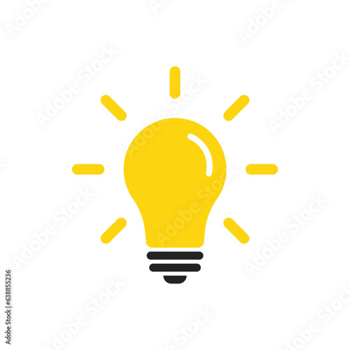 A vector light bulb icon - a symbol of ideas and intellect. Bright and graphic, it conveys efficient and intelligent illumination, along with innovative paths. (EPS 10)