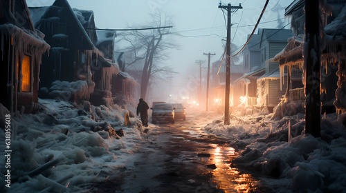 the eerie beauty of an ice storm