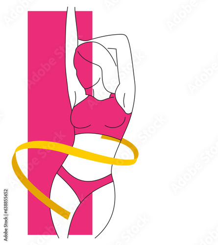 Losing weight or dieting decoration