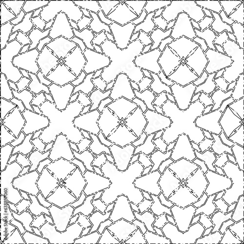 White background with black Dashes lines. Plain background with  simpe pattern. Black and white color. Abstract background for web page, textures, card, poster, fabric, textile.