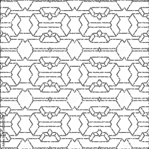 White background with black Dashes lines. Plain background with  simpe pattern. Black and white color. Abstract background for web page, textures, card, poster, fabric, textile.