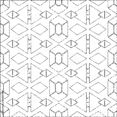 White background with black Dashes lines. Plain background with  simpe pattern. Black and white color. Abstract background for web page, textures, card, poster, fabric, textile.