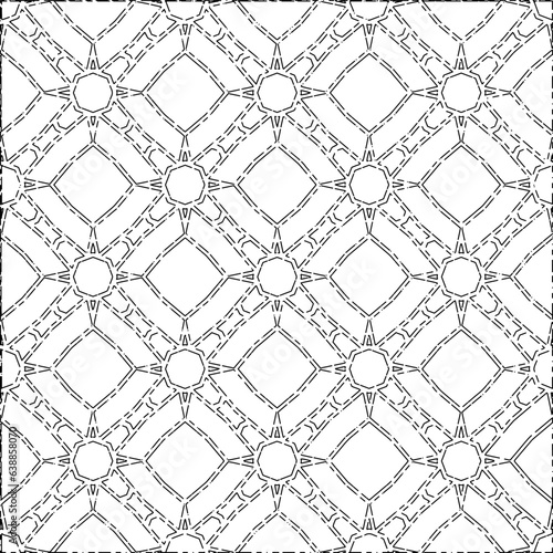 White background with black Dashes lines. Plain background with  simpe pattern. Black and white color. Abstract background for web page, textures, card, poster, fabric, textile.