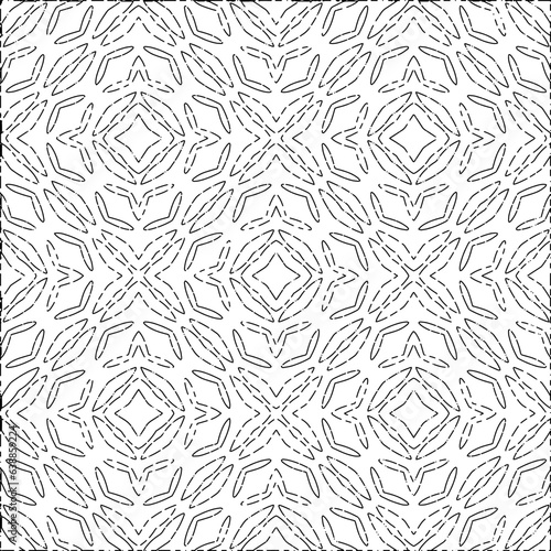 White background with black Dashes lines. Plain background with  simpe pattern. Black and white color. Abstract background for web page, textures, card, poster, fabric, textile.