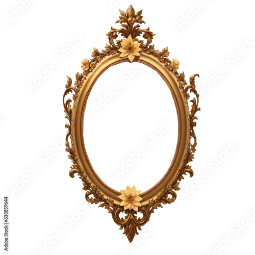 Antique Gold Frames Clipart - Rococo and Baroque Vintage Clip Art Graphics for Altered Art or Junk Journals, Instant Download, Transparent PNG © Neil
