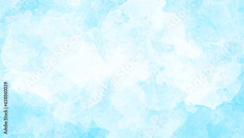 blue sky and clouds, abstract watercolor background. Abstract Watercolor shades blurry and defocused Cloudy Blue Sky Blue watercolor background for design.