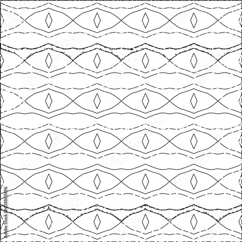 White background with black Dashes lines. Plain background with  simpe pattern. Black and white color. Abstract background for web page, textures, card, poster, fabric, textile.