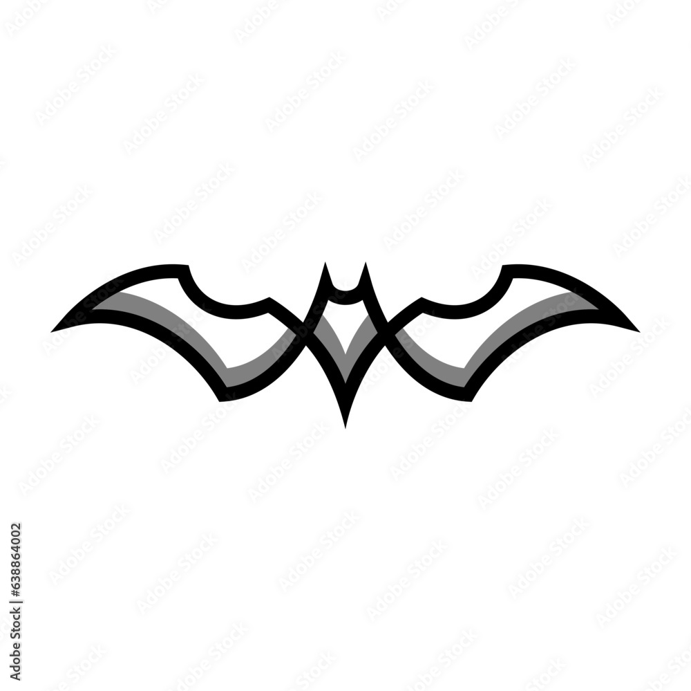 simple Bat line icon logo vector design, modern animal logo pictogram design simple Bat line icon logo vector design, modern animal logo pictogram design