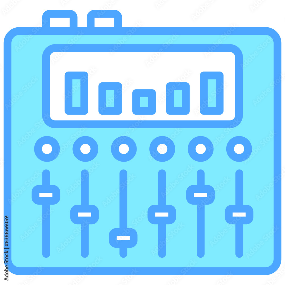 Equalizer icon often used in design, websites, or applications, banner, flyer to convey specific concepts related to music and multimedia Equalizer icon often used in design, websites, or applications, banner, flyer to convey specific concepts related to music and multimedia