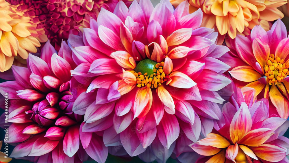 flower of dahlia flower of dahlia