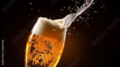 Wallpaper Mural Pouring beer with bubble froth in glass, captured in a front view that features a wave curve shape. Close-up modern background of beer with bubbles in glass.

Generative AI Torontodigital.ca