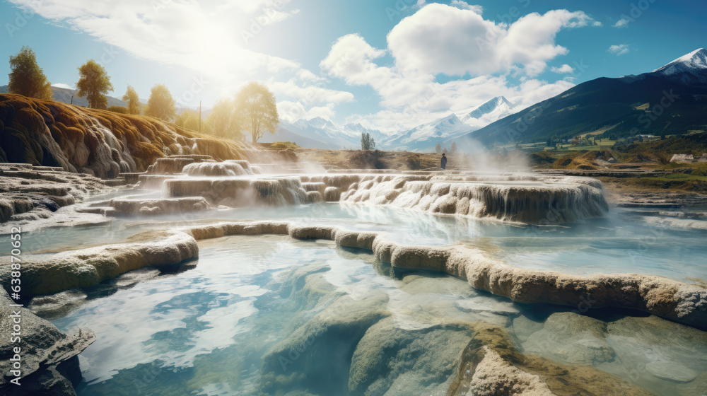 Hot Spring Landscape Hot Spring Landscape