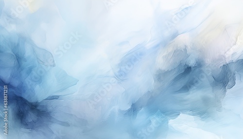 Background with blue watercolor streaks. Flowing watercolor spot in good quality