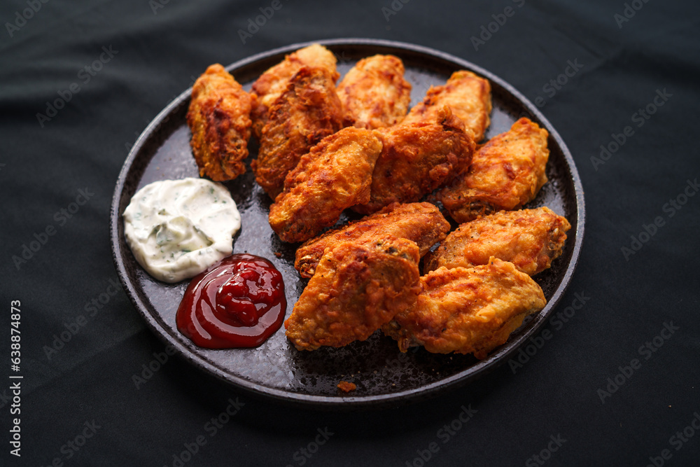 Crispy Chicken and Tomato Sauce with Mayo Sauce Crispy Chicken and Tomato Sauce with Mayo Sauce