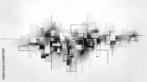 Simple yet extravagant watermark featuring genuine geometric shapes in a repetitive pattern, set against a grey tone on a white background.Generative AI