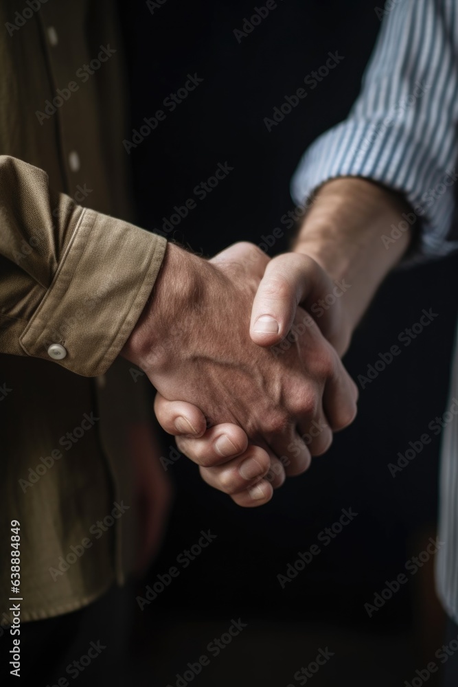 cropped shot of two unrecognisable people shaking hands