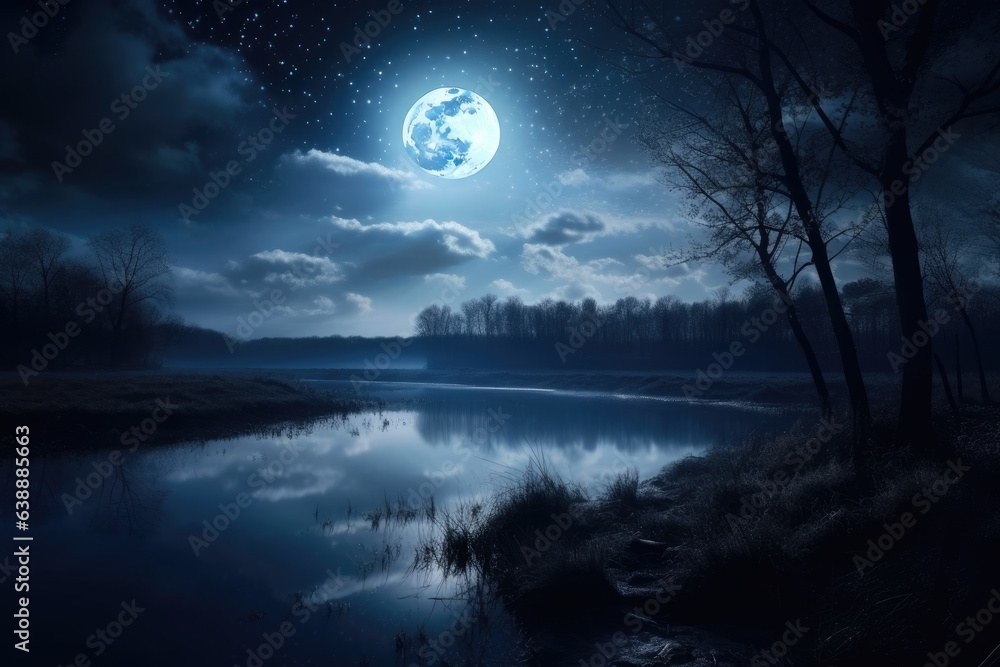 Night's Vivid Contrast. Poster. Generativ ai. Night's Vivid Contrast. Poster. Generativ ai.
